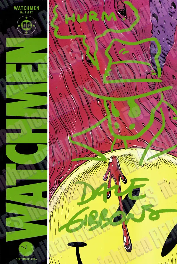 Watchmen #1 remarqued by Dave Gibbons